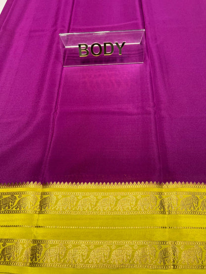 Pure Mysore Silk Saree.