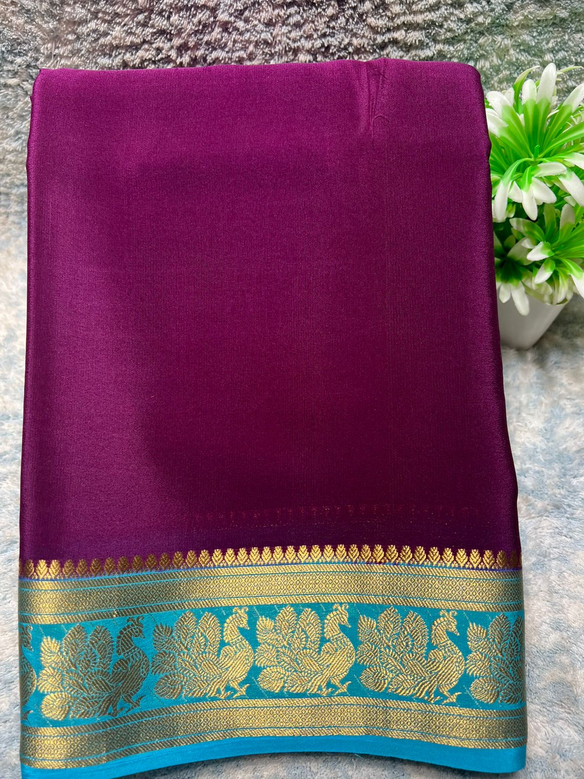 Pure Mysore Silk Saree.