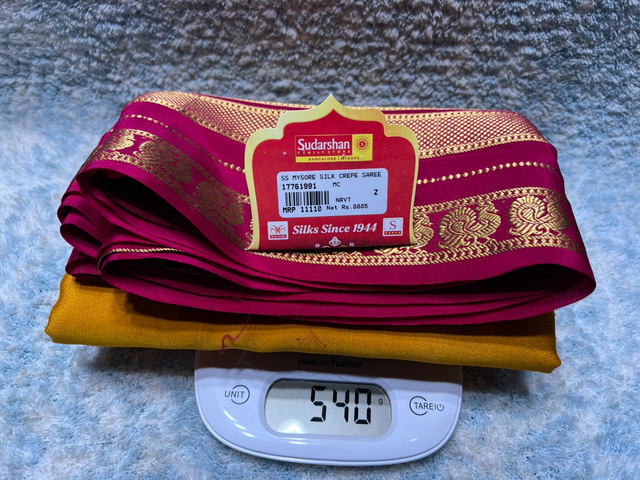 Pure Mysore Silk Saree.