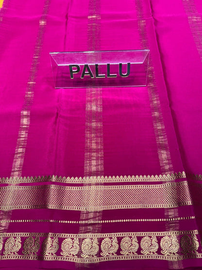 Pure Mysore Silk Saree.