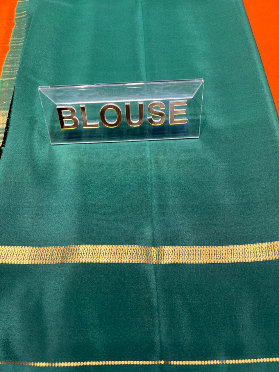 Pure Mysore Silk Saree.