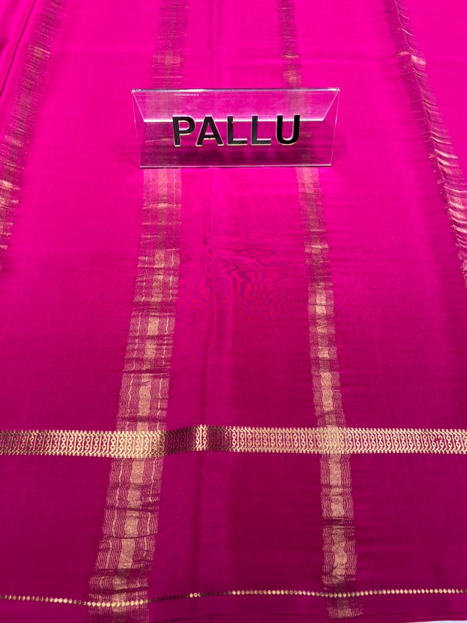 Pure Mysore Silk Saree.