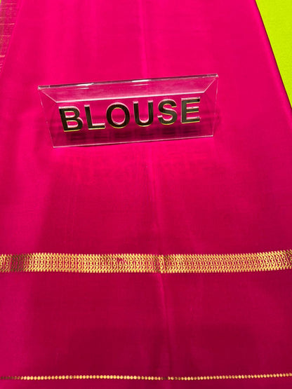 Pure Mysore Silk Saree.