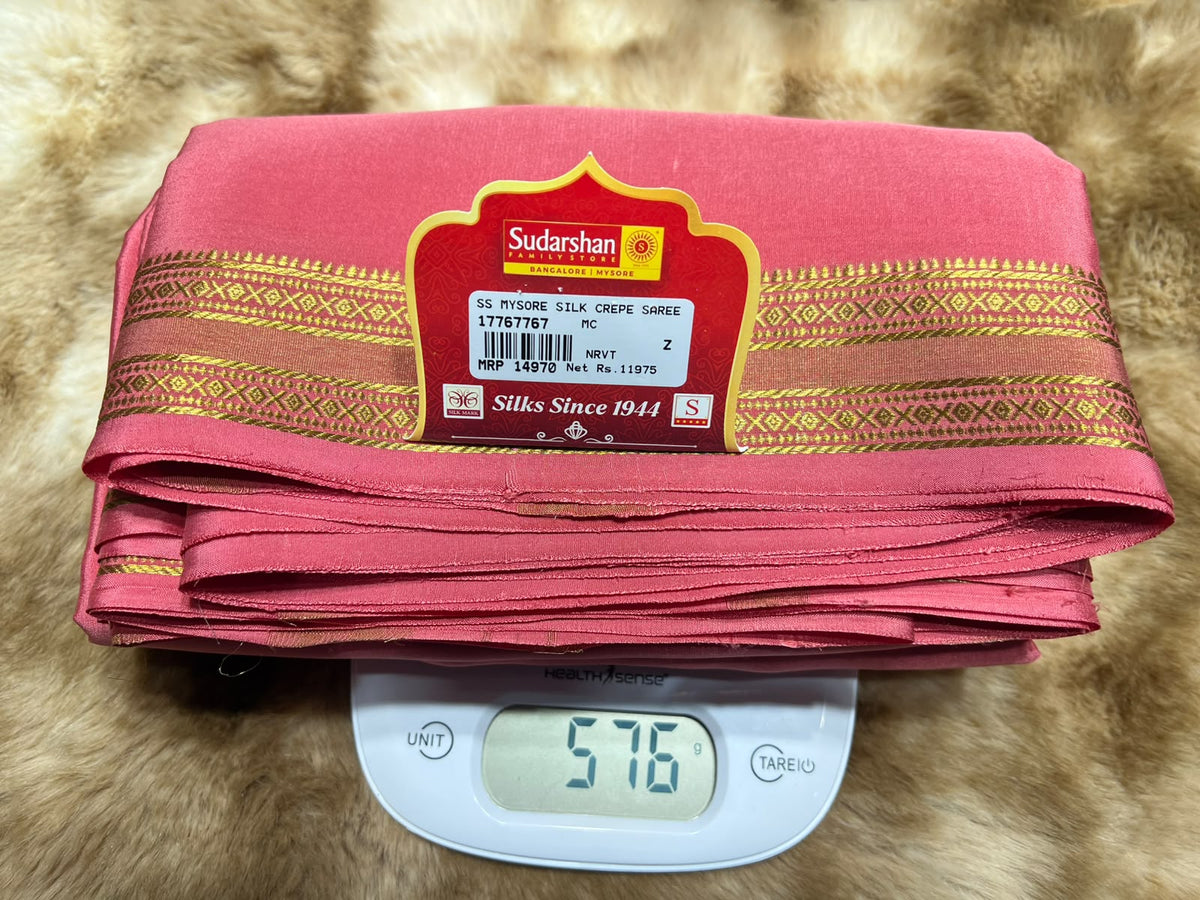 Pure Mysore Silk Saree.