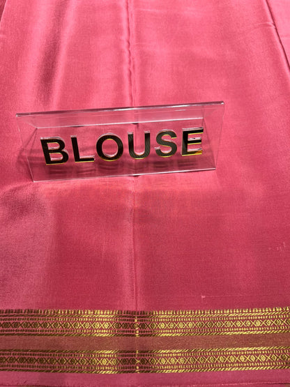 Pure Mysore Silk Saree.