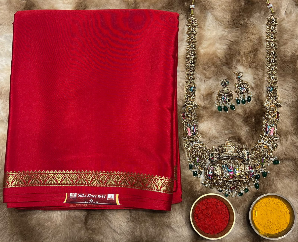 Pure Mysore Silk Saree.