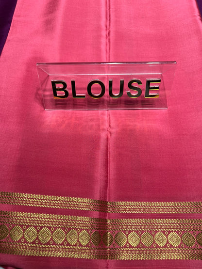 Pure Mysore Silk Saree.