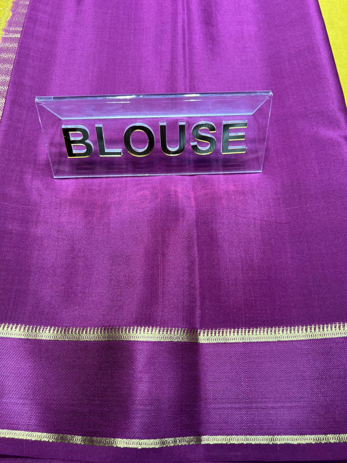 Pure Mysore Silk Saree.