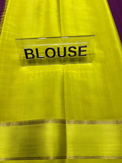 Pure Mysore Silk Saree.