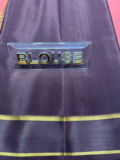 Pure Mysore Silk Saree.