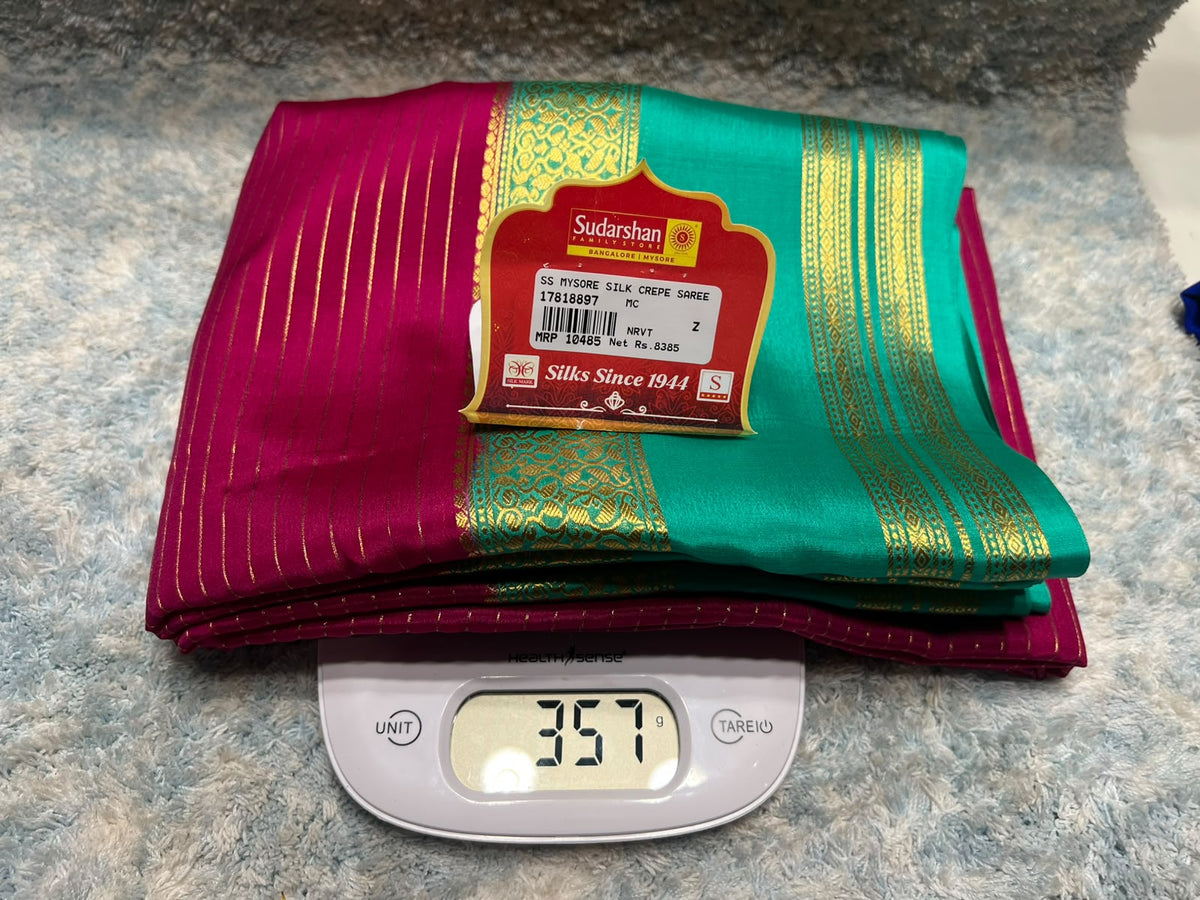 Pure Mysore Silk Saree ( 60 Grams )