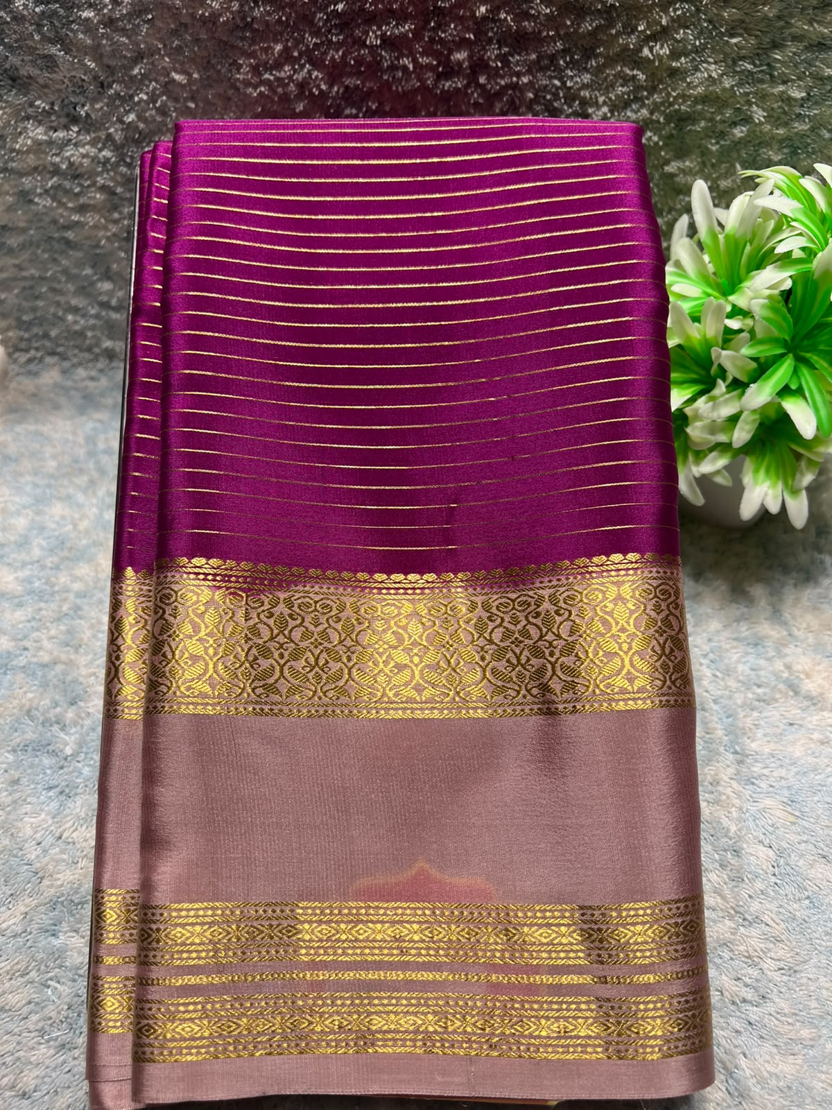 Pure Mysore Silk Saree ( 60 Grams )