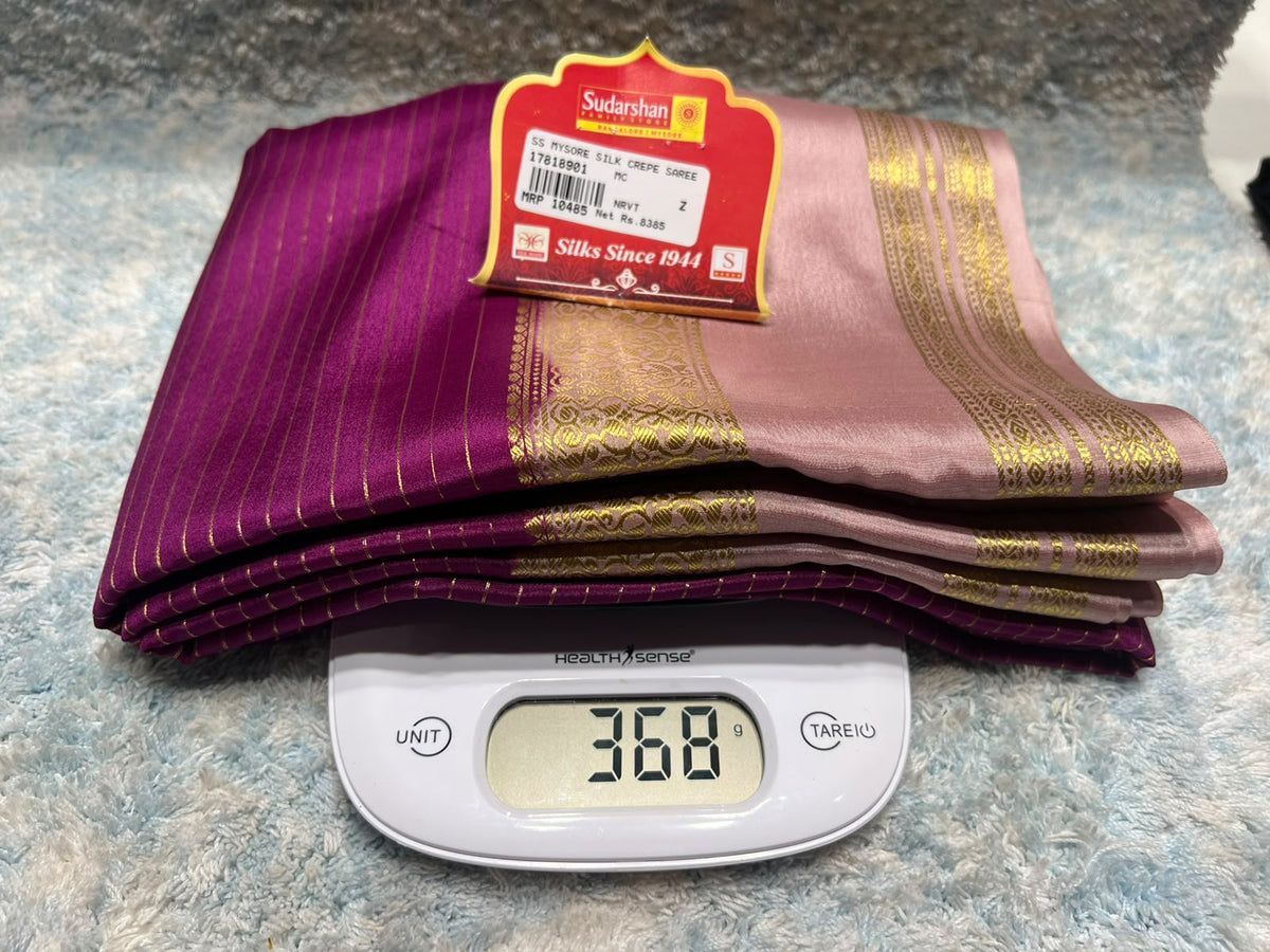 Pure Mysore Silk Saree ( 60 Grams )