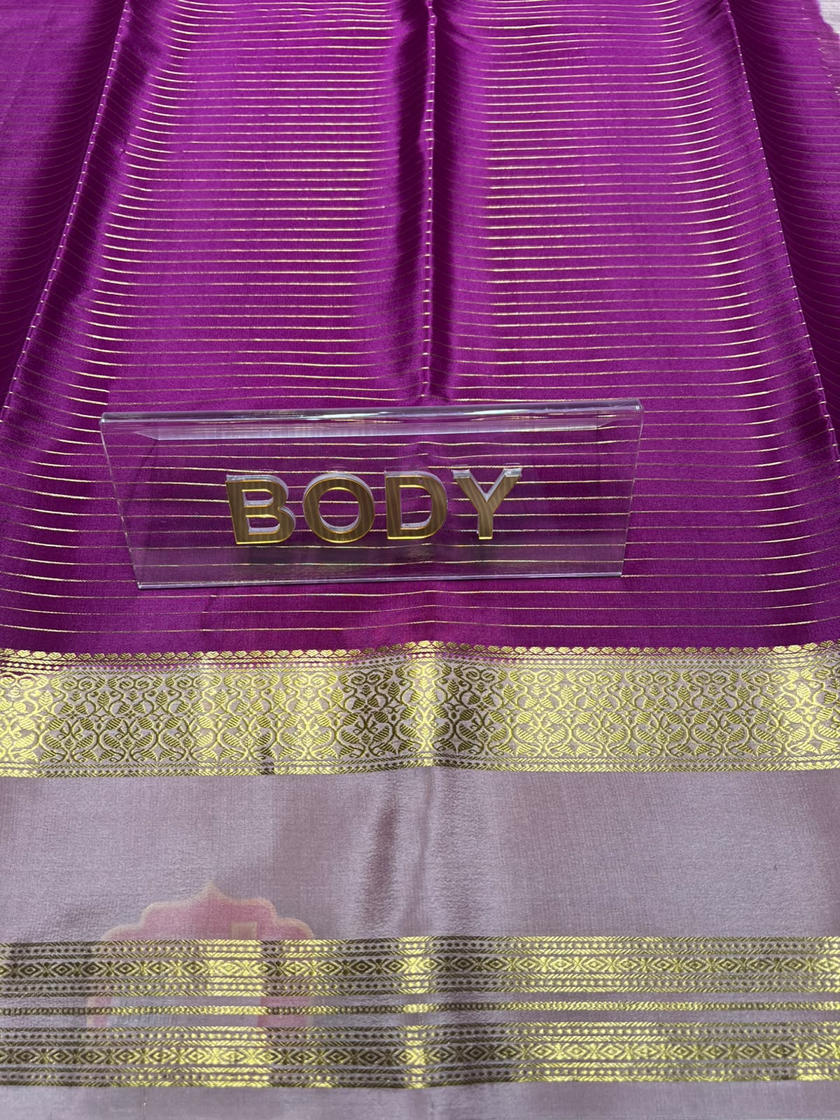 Pure Mysore Silk Saree ( 60 Grams )
