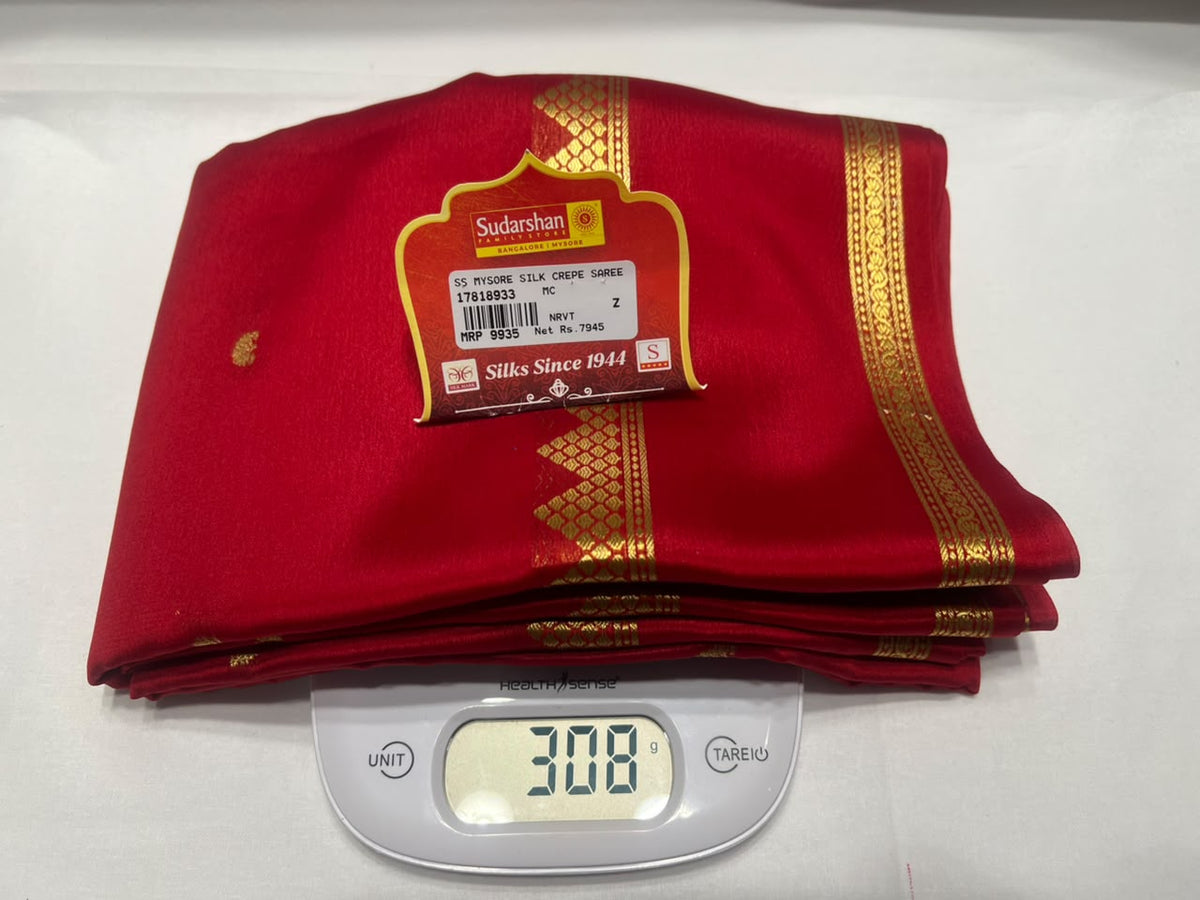 Pure Mysore Silk Saree ( 60 Grams )