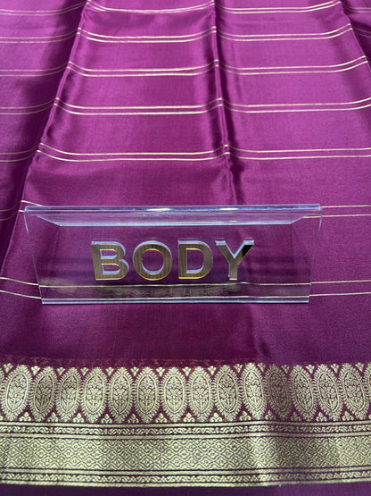 Pure Mysore Silk Saree ( 60 Grams )
