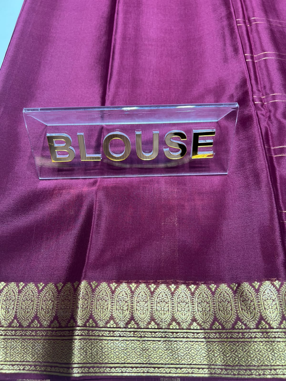Pure Mysore Silk Saree ( 60 Grams )