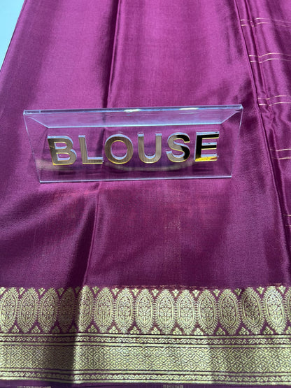 Pure Mysore Silk Saree ( 60 Grams )