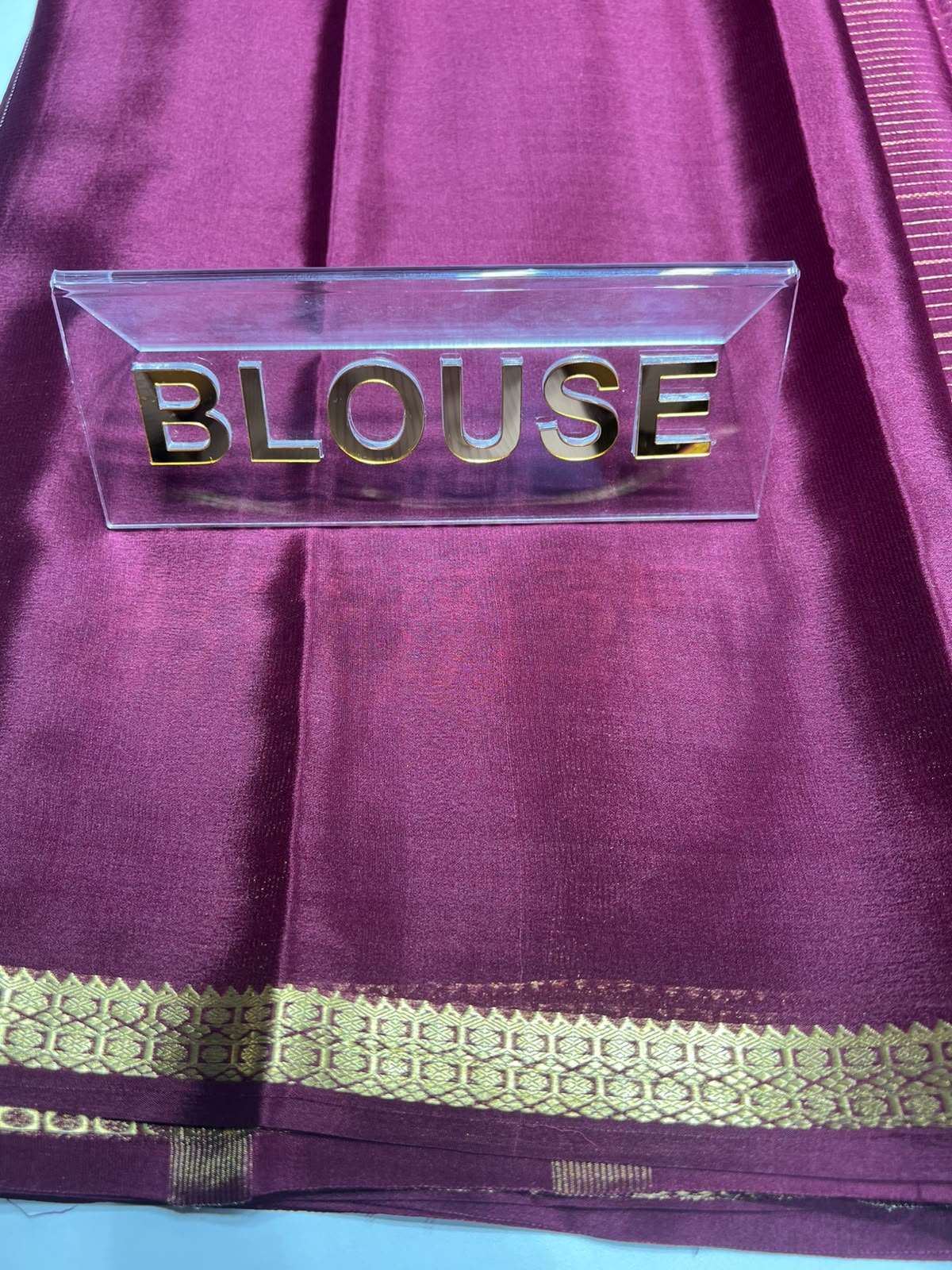 Pure Mysore Silk Saree ( 60 Grams )