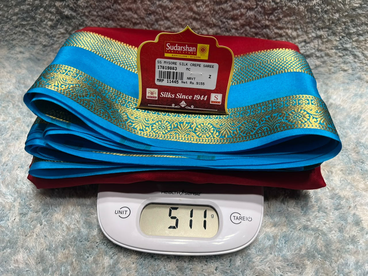 Pure Mysore Silk Saree.