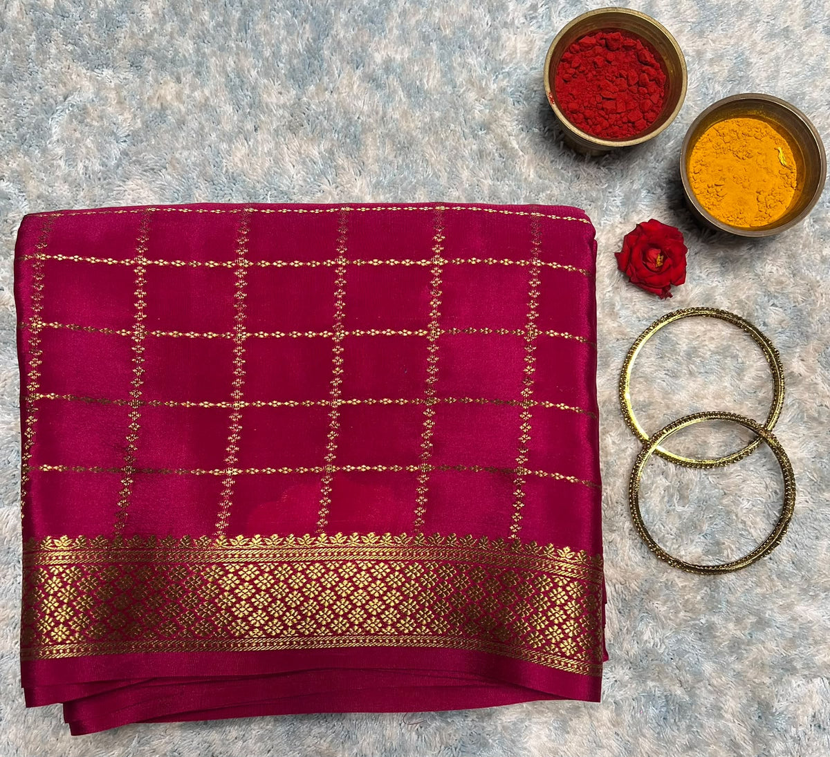 Pure Mysore Silk Saree.