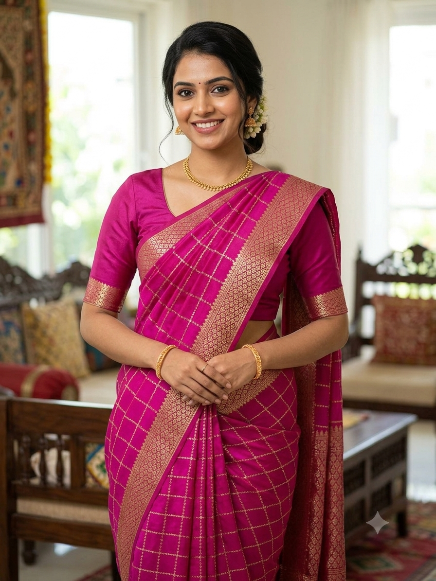 Pure Mysore Silk Saree.