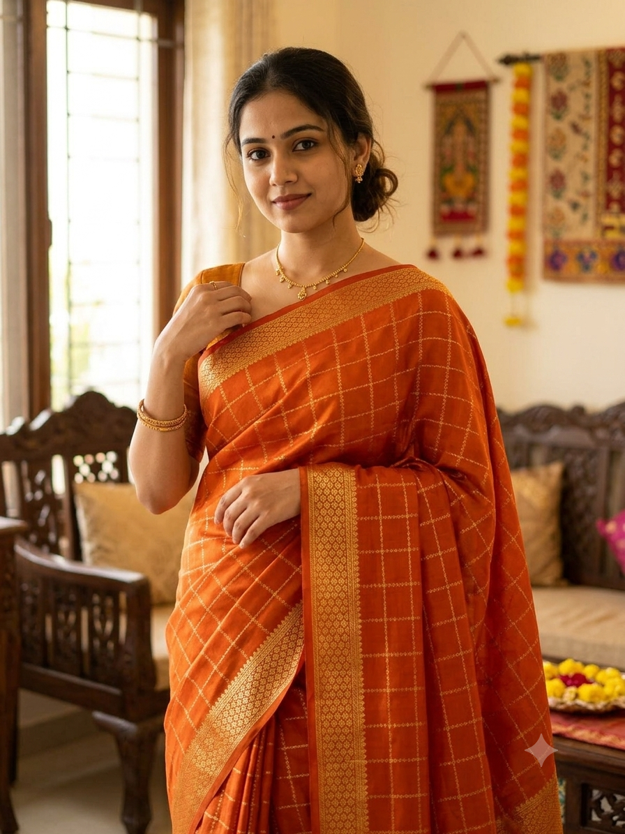 Pure Mysore Silk Saree.