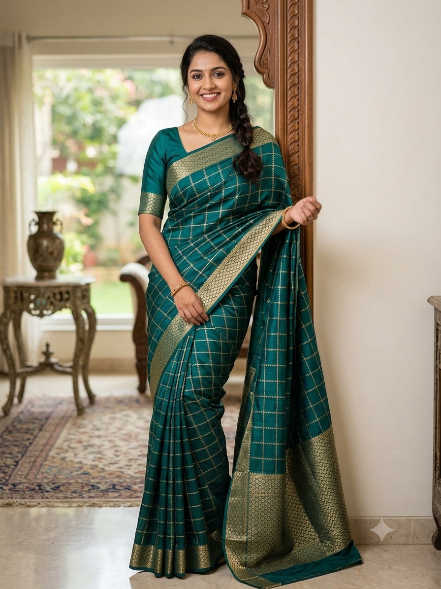 Pure Mysore Silk Saree.
