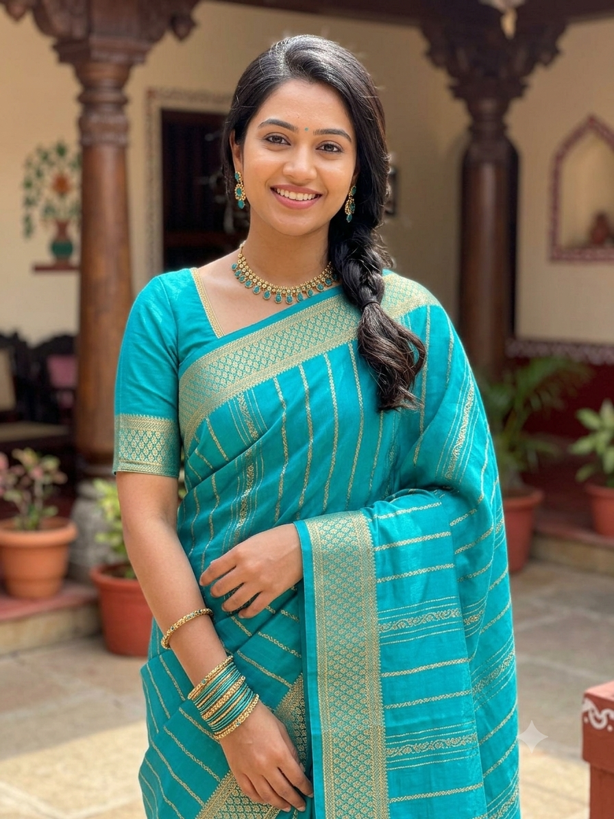 Pure Mysore Silk Saree.