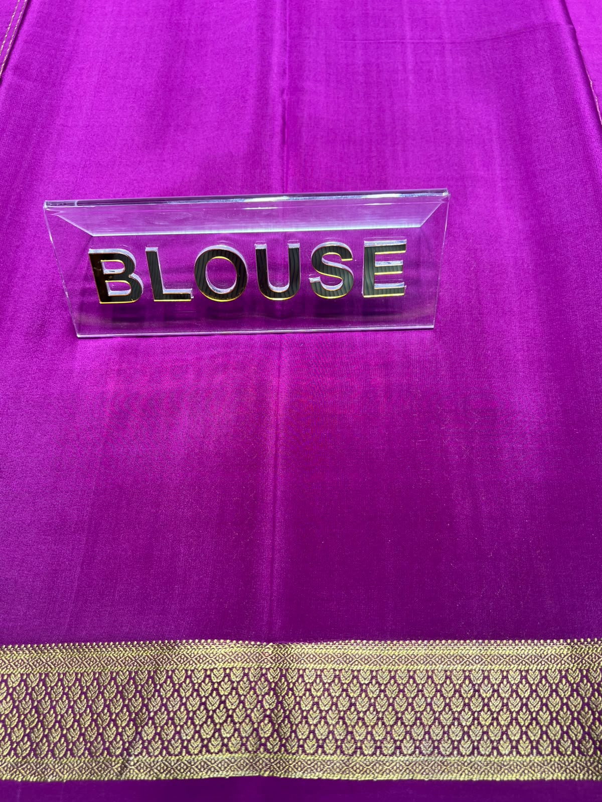 Pure Mysore Silk Saree.