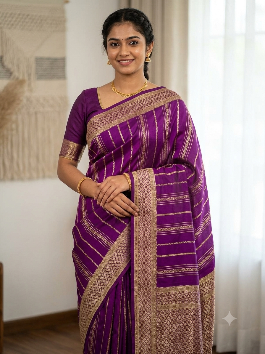 Pure Mysore Silk Saree.