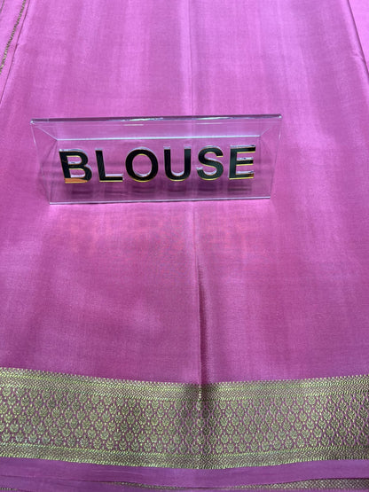 Pure Mysore Silk Saree.