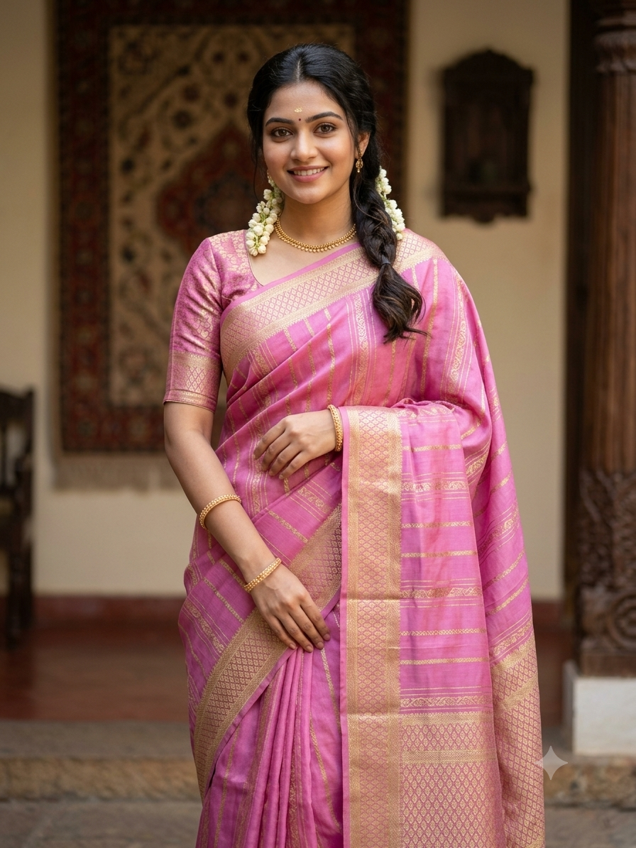 Pure Mysore Silk Saree.