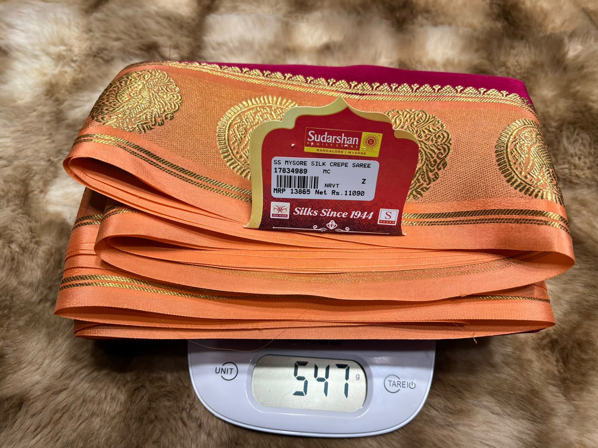 Pure Mysore Silk Saree.