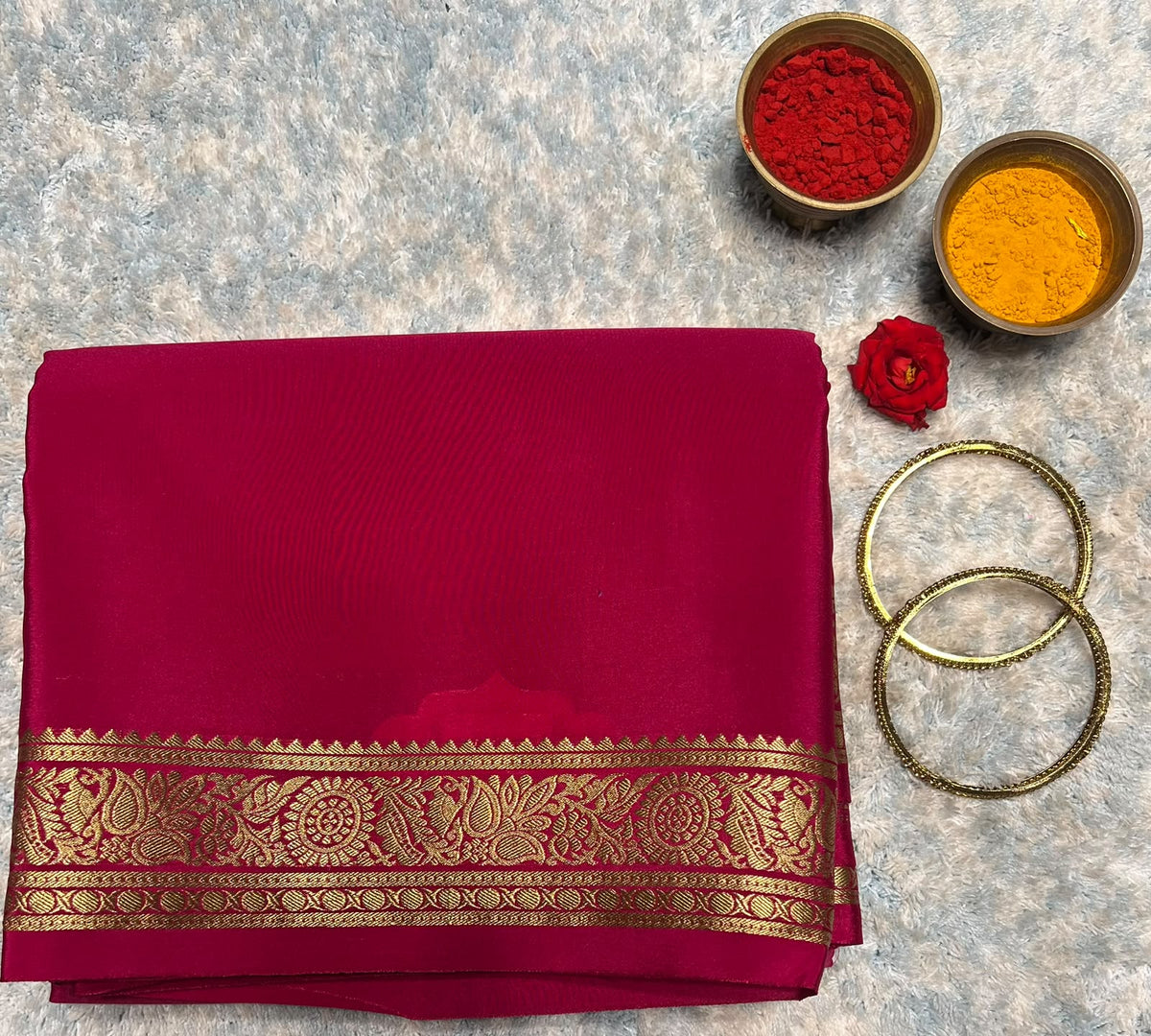 Pure Mysore Silk Saree.