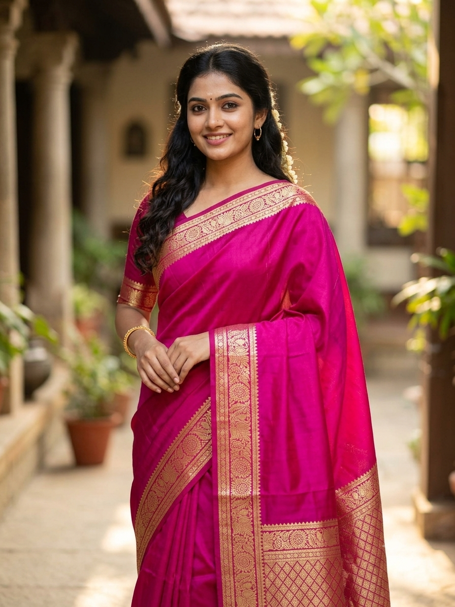 Pure Mysore Silk Saree.