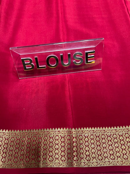 Pure Mysore Silk Saree.