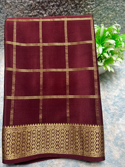 Pure Mysore Silk Saree.