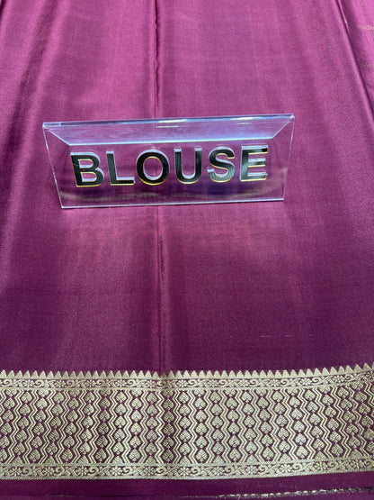 Pure Mysore Silk Saree.