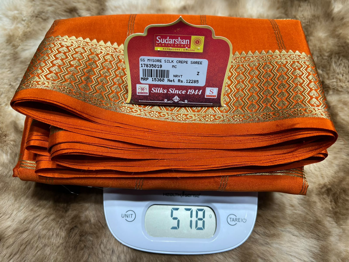 Pure Mysore Silk Saree.