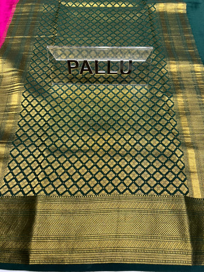 Pure Mysore Silk Saree.