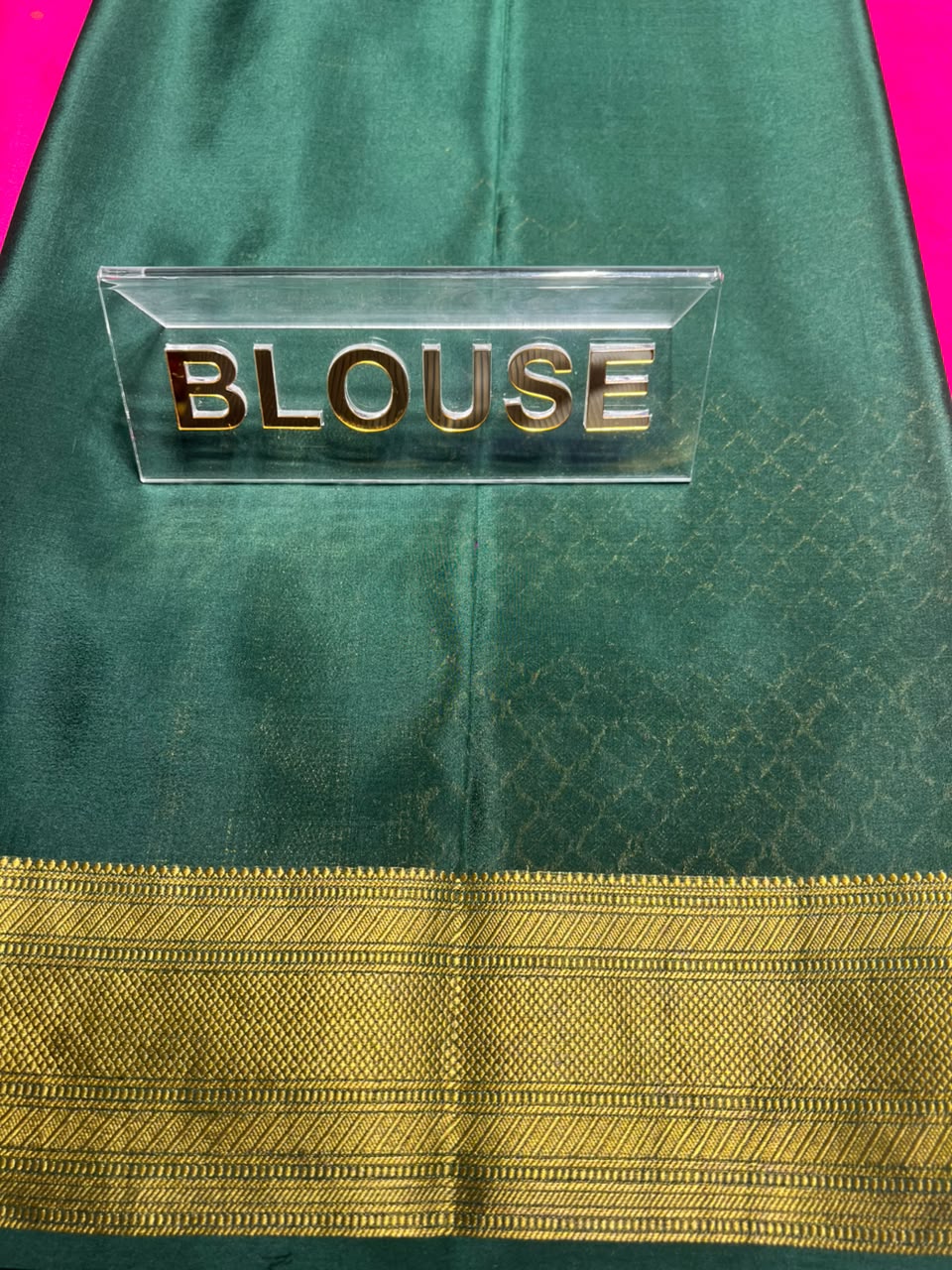 Pure Mysore Silk Saree.