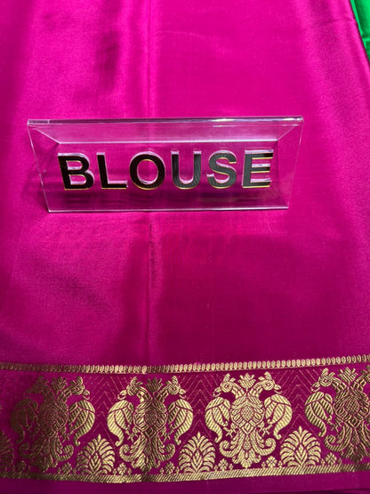 Pure Mysore Silk Saree.