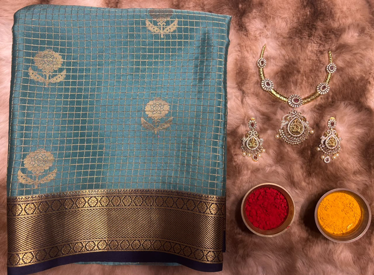 Pure Mysore Silk Saree.