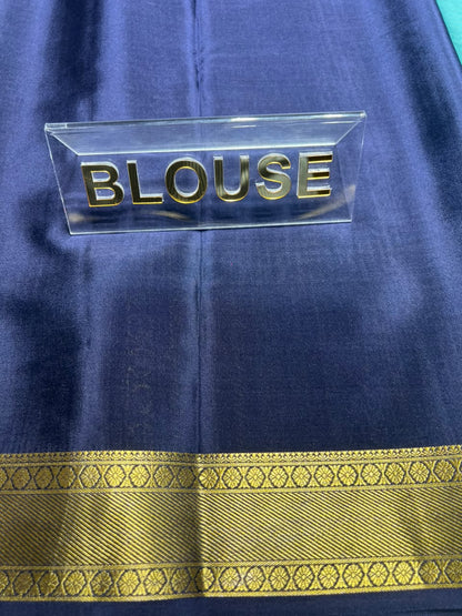 Pure Mysore Silk Saree.