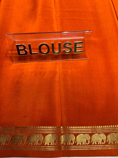 Pure Mysore Silk Saree.