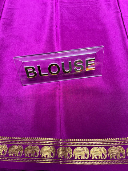 Pure Mysore Silk Saree.