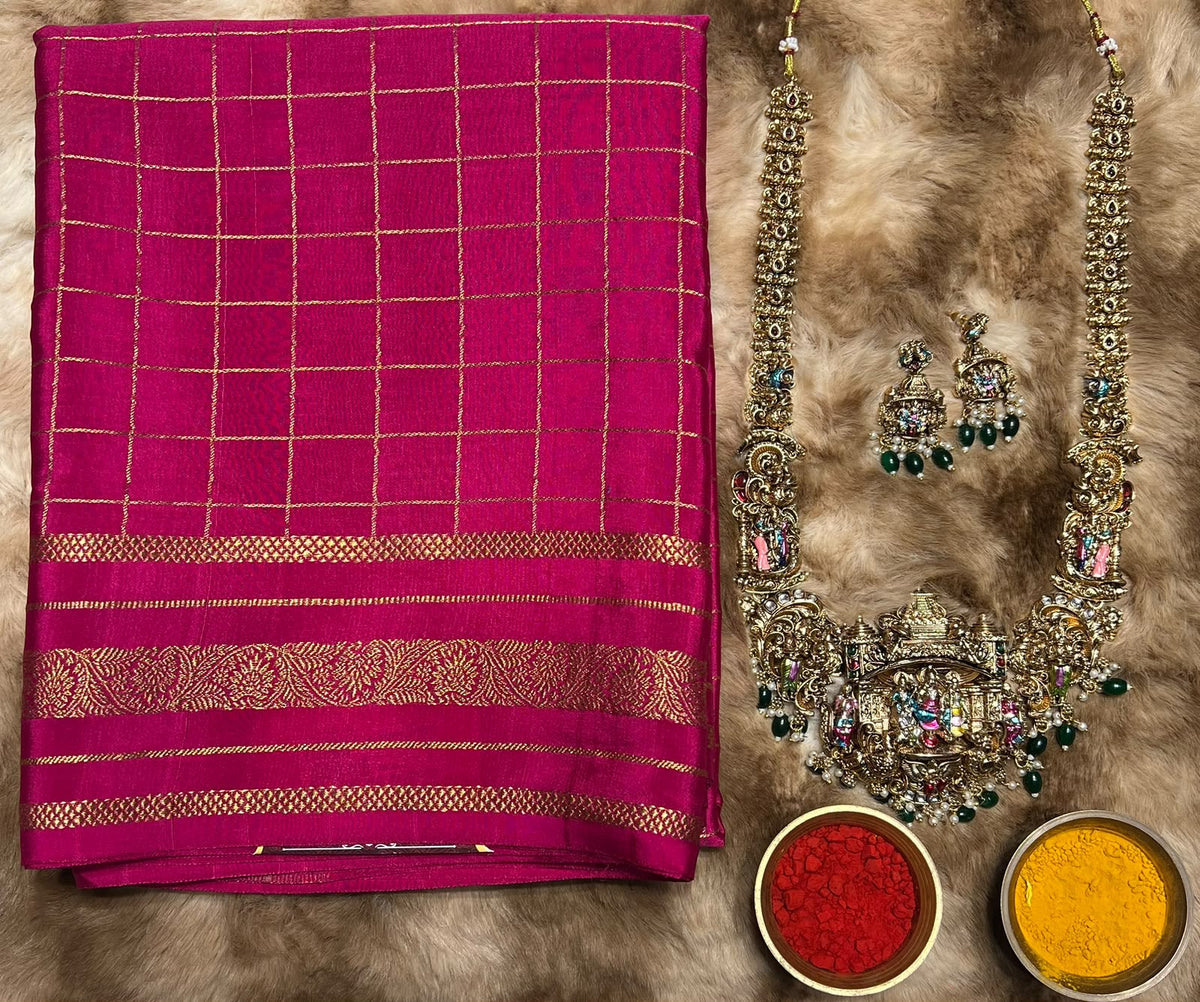 Pure Mysore Silk Saree.