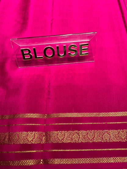 Pure Mysore Silk Saree.
