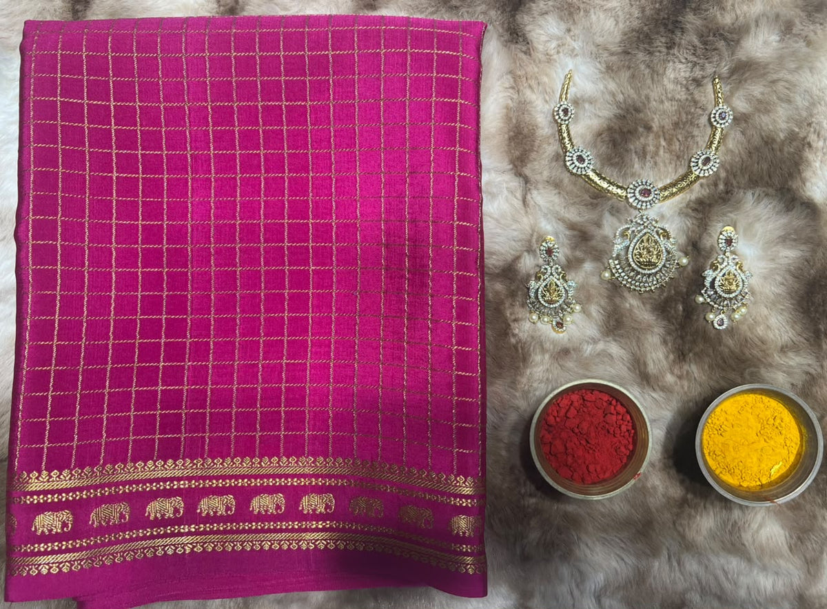 Pure Mysore Silk Saree.